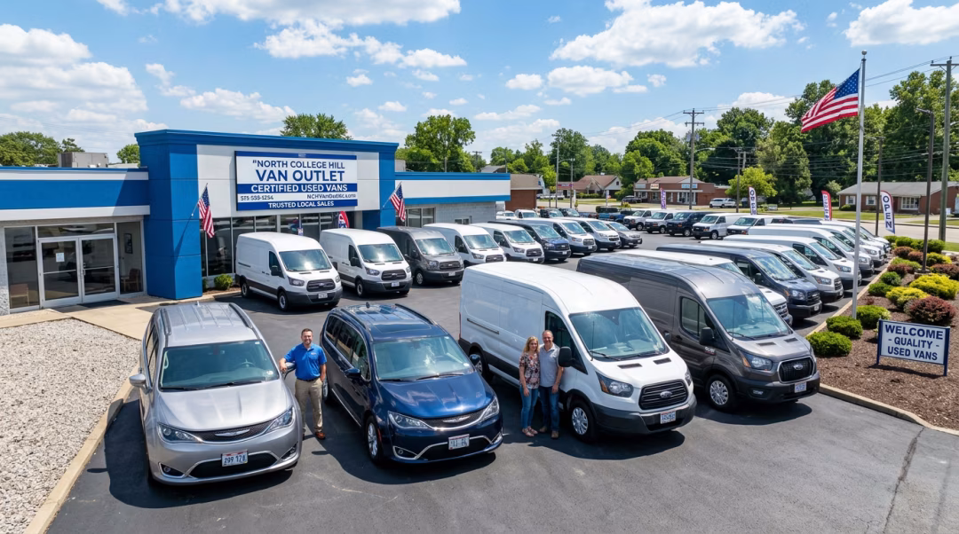 used-van-lot-north-college-hill-oh